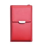 Red crossbody cell phone purse