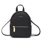 Black mini backpack purse