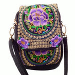 Kaira, Attractive Messenger Bag, purple flower