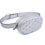 Silver cute belt bag for womens 