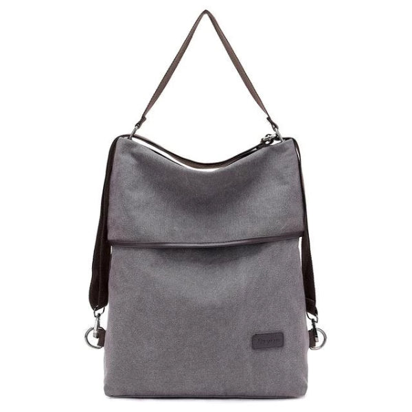 Canvas convertible tote backpack for travel