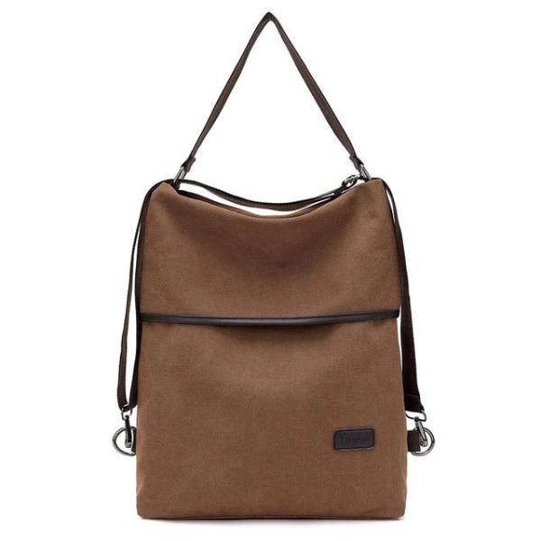 Canvas convertible tote backpack for travel