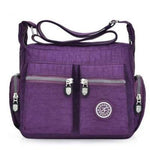 Purple nylon crossbody bags cheap