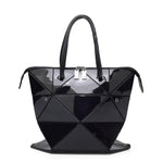 Luminous, Reflective Women Shoulder Bag, Black