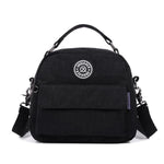 Black small convertible backpack purse nylon