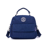 Dark blue small convertible backpack purse nylon