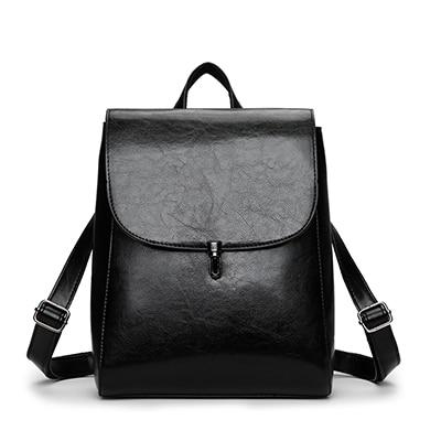Black Leather convertible backpack purse
