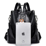 anti theft women backpack purse can hold tablet