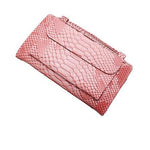 Pink wallet purse with handle