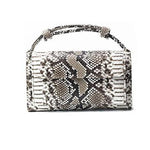 Snake skin wallet purse with handle