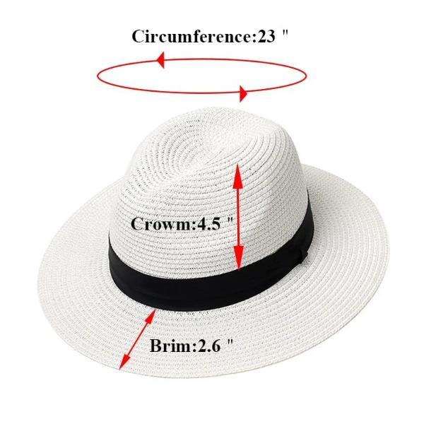 Adjustable straw hat for women