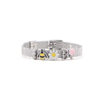 Bee, Sunflower and Love Stainless Steel Bracelet