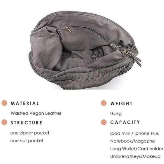 Sofia, Adjustable Women Handbag, inner compartments 