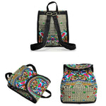 Colorful embroidery backpack