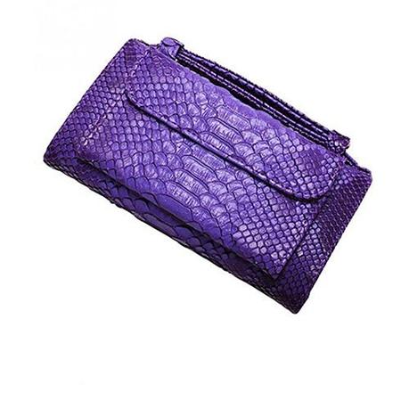 Purple wallet purse with handle