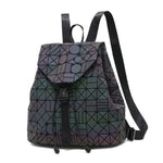 Luminous Reflective Backpack for Women, light gray