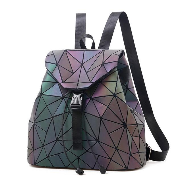 Luminous Reflective Backpack for Women, clear