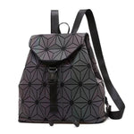geometric luminous backpack design