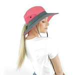 Summer ponytail hat, Beige, Khaki, Pink, Watermelon, Red, Blue, orange, Purple