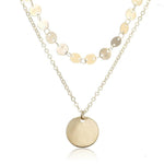 Gold coins necklace chocker for women