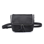Black Convertible fanny pack purse with shoulder strap