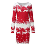Santa Autumn Winter Knitted Sweater Dress